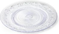 Plasticforte Onbreekbare Dinerborden - kunststof - kristal stijl - transparant - D31 cm