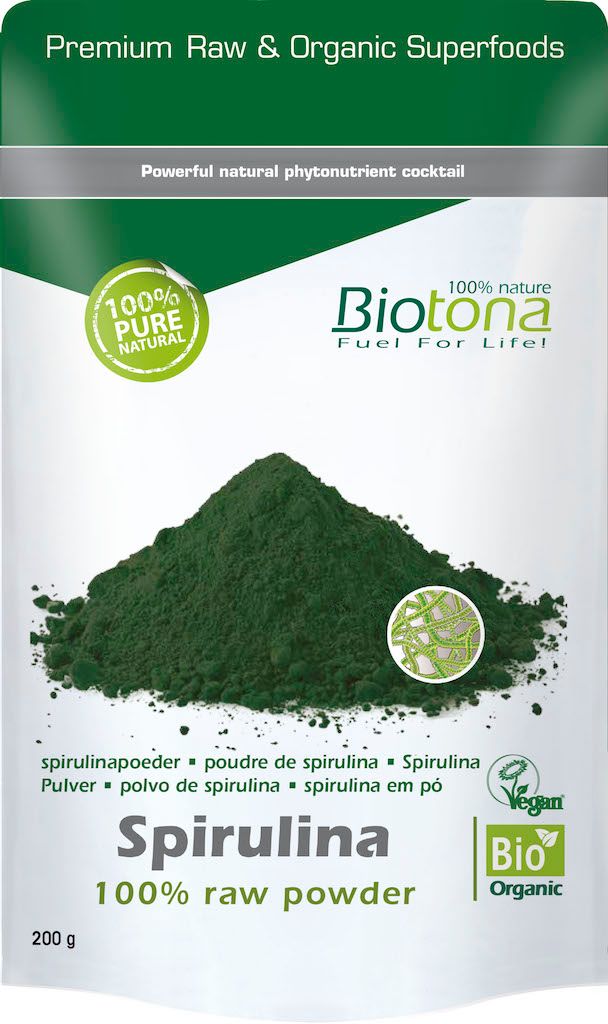 Biotona Spirulina Powder Raw - 5412360012169