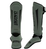 King Pro Boxing Revo Series 5 - Scheenbeschermers kickboksen - M - Legergroen