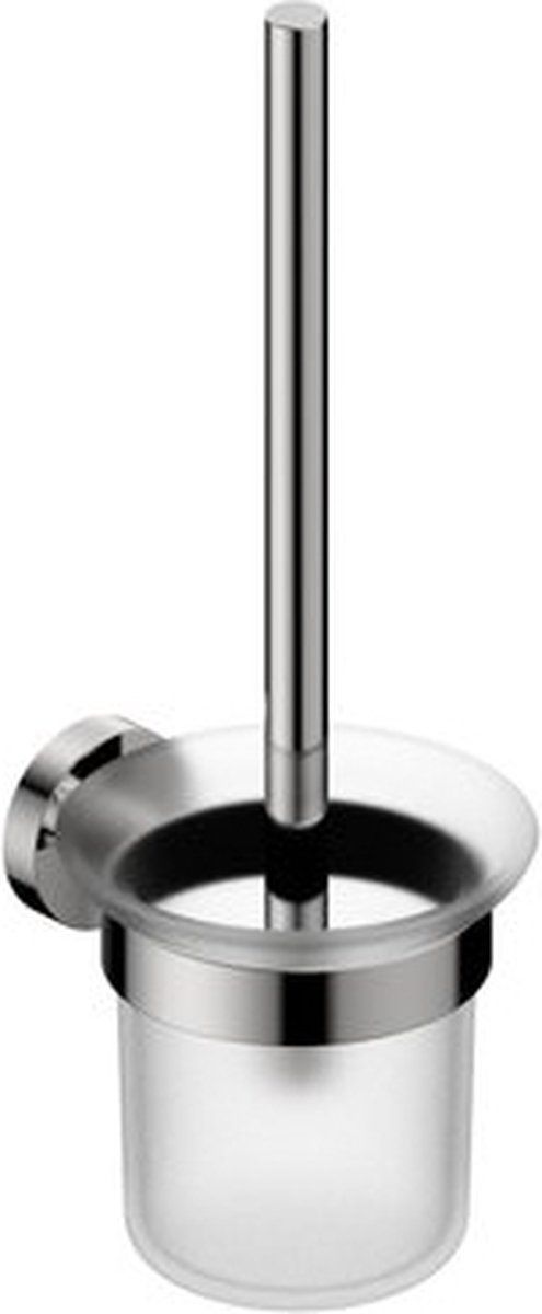 FortiFura Calvi toiletborstelhouder rond chroom - rvs - 8718903026196