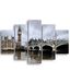 Homemania Afbeelding Londen, 5 steden en landschappen per woonkamer, meerkleurig, 95 x 0,3 x 60 cm, HM205MDF015, MDF