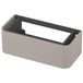 INK - Meuble bas arrondi laqué 1 tiroir Softclose pour poignées - 1000x450x350 mm - Gris cachemire mat