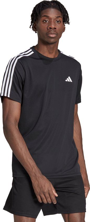 adidas Performance Train Essentials 3-Stripes Training T-shirt - Men - Black - M