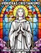 Vidrieras Vidrieras Cristianismo Libro de Colorear para Adultos: Diseños Inspirados en la Fe para la Relajación y el Disfrute Creativo