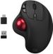 MOBILITY LAB Trackball muis, draadloos, ergonomisch ontwerp voor rechtshandigen, USB/USB-C ontvanger, energiebesparingsmodus, zwart