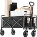 Happiq 50L Tuinwagen - Zwart