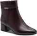 Marco Tozzi Dames Enkellaarsje 2-25378-47 Rood Leer/Synthetisch Blokhak Ritssluiting