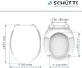 Famanu Abattant de toilette avec fonction de libération rapide - Abattant de toilette avec mécanisme de fermeture Softclose - Abattant de toilette Duroplast