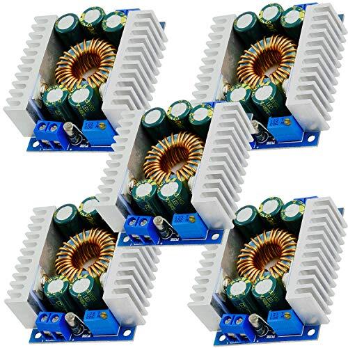 AZ Delivery 5 x XL4016E1 Step-Down Buck Converter Voedingsmodule DC-DC 5-40V tot 1.2-36V instelbare Step Down Board 12A 100W XL4016E1 compatibel met Arduino inclusief E-Book!