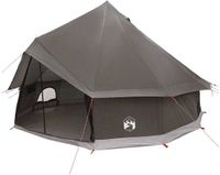 vidaXL Tipi Tent 6-persoons Bruin/Grijs Polyester/Staal