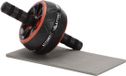 Actiget® Roue abdominale | Roue AB | Rouleau abdominal | Tapis de genou inclus | Extra large | Noir/Rouge