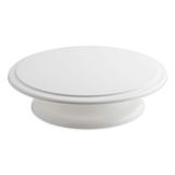 thermohauser Taartplaat van ABS wit, rond, diameter 33,0 x 9,0 cm, met kogellagers, kunststof