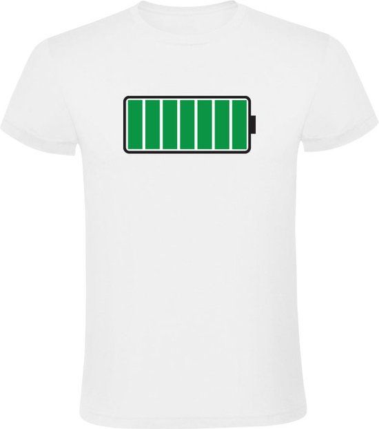 Sol's Volle batterij Heren T-shirt - Wit - Maat M