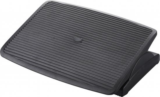 hjh office Piedina Stripe Voetensteun In hoek en hoogte verstelbaar Zwart