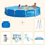 Intex Rond Frame Zwembad - 366 x 76 cm - Blauw