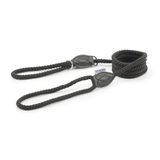 Ancol Touw Slip & Control Hondenriem in Zwart Flexibele Weerbestendige Comfortabele Grip Lichtgewicht Huisdier Puppy Riem voor Outdoor Running Wandelen - 1,5 m x 8 mm