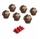 Silikomart Muffinvorm - 6 holtes - Siliconen - Rood