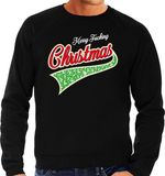 Bellatio Decorations Shoppartners Bv Grote maten foute Kersttrui / sweater - Merry fucking christmas - zwart voor heren - kerstkleding / kerst outfit XXXL