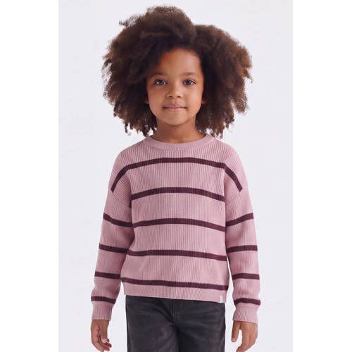 ONLY KIDS ONLY MINI gebreide gestreepte trui - lila