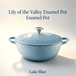 Le Creuset Cocotte 22 cm Lily of the Valley – Bleu lac