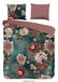 Muller Textiles Pure dekbedovertrek bloemen - 2 persoons 200x200/220 cm - Petrol - Microvezel