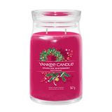 Yankee Candle Sparkling Winterberry Bougie parfumée - Rouge - 90 heures de combustion