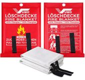 Merkloos Branddeken keuken blusdeken vuurdeken - 1,6 x 1,8 m - Glasvezel - Herbruikbaar - Voor vetbranden