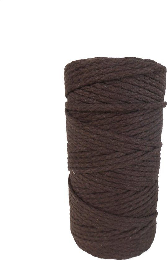 DekoArt Macramékoord 4 mm 100 m Bruin