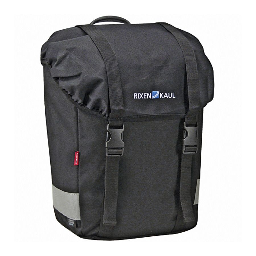 KlickFix Classic Lowrider Draagbare Fietstas - Zwart - 2013 Model