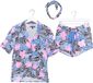 P.J. SALVAGE CO. Shorty Bali Bound Vrouwen XS Multicolor 1 Gebloemd Korte mouw Modal Jersey