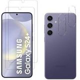 Phonillico® Gehard glas voor Samsung Galaxy S24 PLUS en camerabescherming [Pack 2]