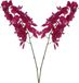 Mica Decorations Kunstbloem Orchidee tak - 2x - diep roze - 71 cm - Kunst zijdebloemen