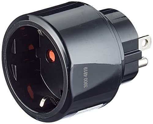 Brennenstuhl reisstekker/adapter (reisstekkeradapter voor: VS stopcontact en eurostekker) zwart Adapter USA 1 Stuk zwart
