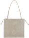 Coccinelle Leren schoudertas Dulse Suede Handbag Sandshell / Sandshell beige