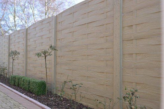 Intergard Beton schutting Weavestone enkelzijdig 200x193cm