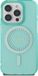 Guess Hoesje Geschikt voor Apple iPhone 16 Pro Max - IML Rhinestones Back Cover - MagSafe - Groen