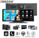 Autoradio 10 pouces Écran tactile avec Apple CarPlay, Android Auto, Dashcam 4K, Caméra de recul, DVR 1080p, Carte mémoire 64 Go, Objectif grand angle 140°, Enregistrement en boucle