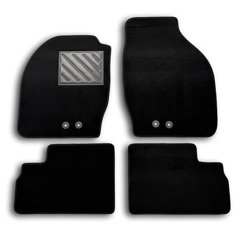 Vloermatten Opel Agila A 2000-2007 Vloermatten, precies passend, antislip, hakbeschermer van versterkt rubber, bevestigingsknoppen