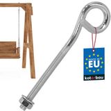 KOTARBAU® Schommelhaak, Verzinkt Staal, 170 mm, Zilver, M10