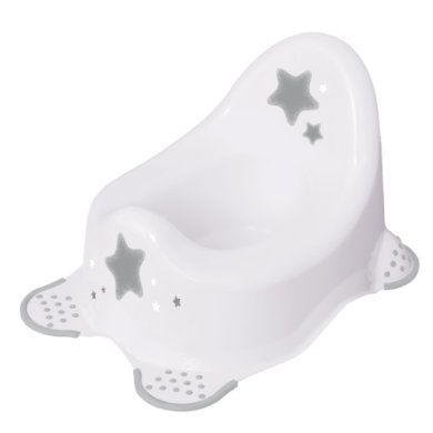 Keeeper Potje met anti-slip functie stars wit