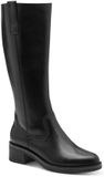 Marco Tozzi Dames Laarzen 2-25557-45 022 F-breedte Zwart Leer/Synthetisch Maat 37 EU