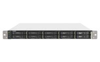 QNAP TS-h1090FU NAS Rack (1U) EPYC 7232P 64 GB DDR4 0 TB QuTS hero Zwart, Grijs
