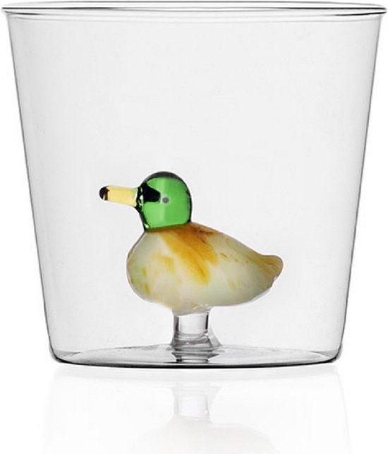 Ichendorf Milano Waterglas Duck Transparant Glas Handgeblazen 0.35L
