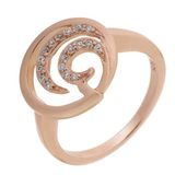 Orphelia Ring Zilver 925 Rosékleurig Zirkonia Maat 54
