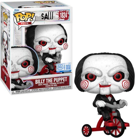 Funko POP! - Plus: Saw - Billy The Puppet on Tricycle #1824 - Exclusive Edition