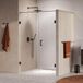 Brauer Void Nisdeur 2-Delig Helder Glas 130 x 200 cm Omkeerbaar met Draaideur 60 cm Aan Muur incl. Glascoating PVD Gunmetal
