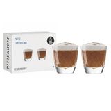 RITZENHOFF 3992002 Cappuccinoglas, 200 ml, set van 2, Picco, met fijne structuur, voor koffie, cacao, melk, Made in Germany