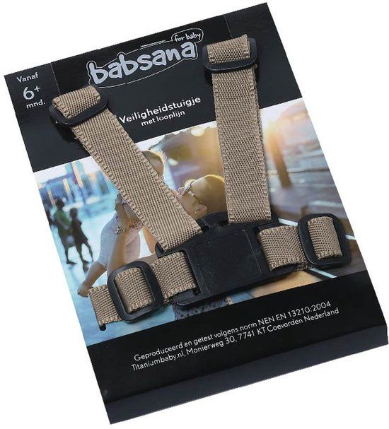 Novi Baby Babsana Universeel Beige Nylon Kinderstoel Tuigje
