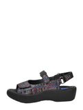 Wolky Jewel Giza Sandalen Plat - Zwart - Maat 40