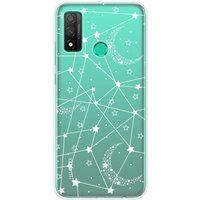 Huawei P Smart 2020 Lignes etoilees bedrukt siliconen hoesje